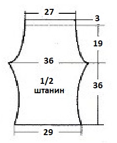 Вязание спицами. Выкройка комплекта: шапочки, туники и штанишек для девочки 2-3 лет Вязание спицами. Выкройка комплекта: шапочки, туники и штанишек для девочки 2-3 лет