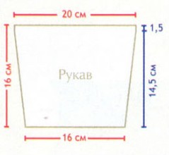 Вязание спицами. Выкройка детского жакетика с капюшоном на 3-6 месяцев