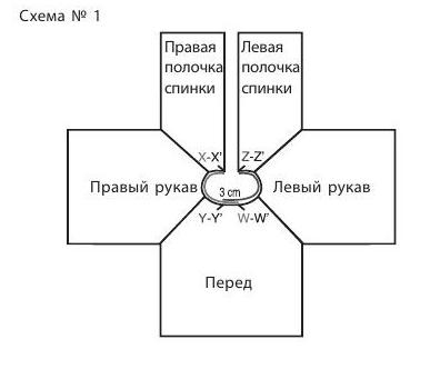 Вязание спицами. Выкройка детского джемпера с капюшоном и застежкой на спинке и схема вышивки Шарики Вязание спицами. Выкройка детского джемпера с капюшоном и застежкой на спинке и схема вышивки Шарики