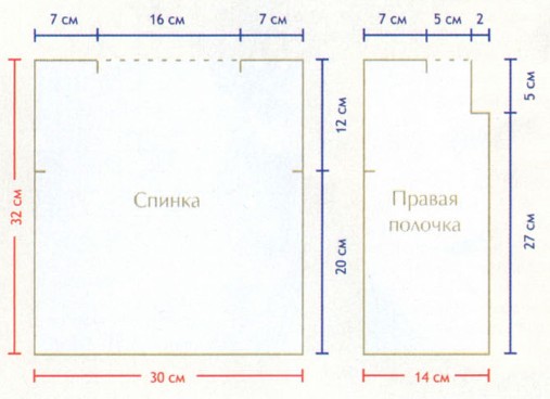 Вязание спицами. Выкройка жакетика с капюшоном на 6-9 месяцев