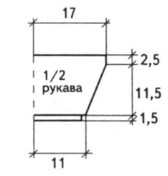 Вязание спицами. Выкройка детского конверта на 0-6 месяцев