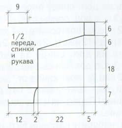 Вязание спицами. Выкройка детского цельновязанного пуловера поперечной вязки. Размеры: на 1,5-2 года Вязание спицами. Выкройка детского цельновязанного пуловера поперечной вязки. Размеры: на 1,5-2 года