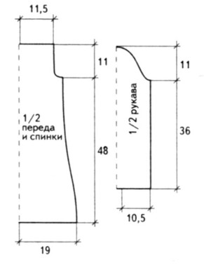 Вязание спицами. Выкройка платья с вырезом лодочка для девочки 8-9 лет Вязание спицами. Выкройка платья с вырезом лодочка для девочки 8-9 лет