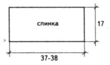 Вязание спицами. Выкройка короткого пуловера на кокетке для девочки 13-14 лет