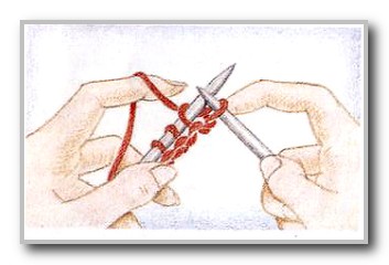 Курс Вязание спицами. Лицевая петля континентальным способом. Шаг 4 Курс Вязание спицами. Лицевая петля континентальным способом. Шаг 4