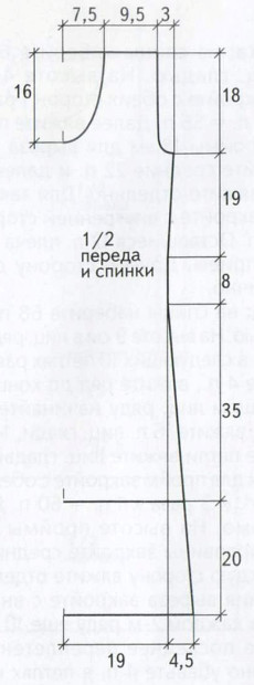 Вязание крючком. Выкройка женского летнего платья. Размеры: 38