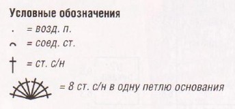 Вязание крючком. Схема кружочков для летней женской туники-платья