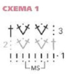 Вязание крючком. Схема цветочных мотивов для каймы летнего жилета