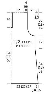 Вязание крючком. Выкройка женской летней безрукавки с капюшоном. Размеры: 36/38 (40/42) 44/46