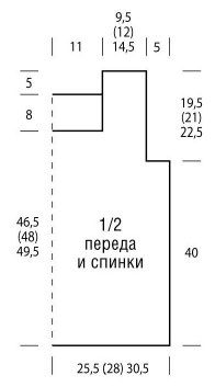Вязание крючком. Выкройка женской летней безрукавки с вырезом каре. Размеры: 38/40 (44) 48/50 Вязание крючком. Выкройка женской летней безрукавки с вырезом каре. Размеры: 38/40 (44) 48/50