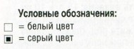 Вязание спицами. Схема жаккардового узора для подушки