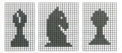 Вязание спицами. Схемы шахматных фигур для коврика Шахматная доска Вязание спицами. Схемы шахматных фигур для коврика Шахматная доска