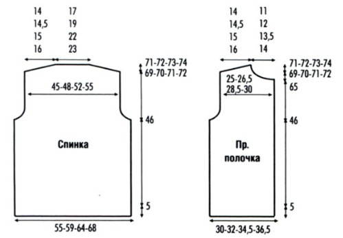Вязание спицами. Выкройка мужского жакета на молнии. Размер: 46(48; 50-52; 54-56) Вязание спицами. Выкройка мужского жакета на молнии. Размер: 46(48; 50-52; 54-56)