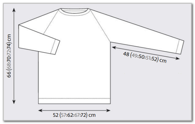 Свитер-реглан в стиле голландских ганси. Размеры: XS (M:L/XL:XXL/3XL:4XL/5XL)