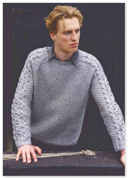 Свитер-реглан в стиле голландских ганси. Размеры: XS (M:L/XL:XXL/3XL:4XL/5XL)