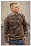 Классический двухцветный пуловер-реглан. Размеры: XS (S) M (L) XL (XXL) XXXL
