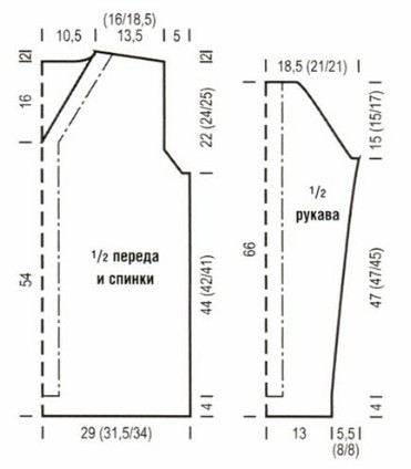 Вязание спицами. Выкройка мужского пуловера с большим отложным воротником. Размер 48-50 (52-54; 56-58) Вязание спицами. Выкройка мужского пуловера с большим отложным воротником. Размер 48-50 (52-54; 56-58)