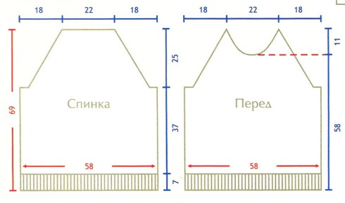 Вязание спицами. Выкройка мужского свитера-реглана. Размер 50-52 Вязание спицами. Выкройка мужского свитера-реглана. Размер 50-52