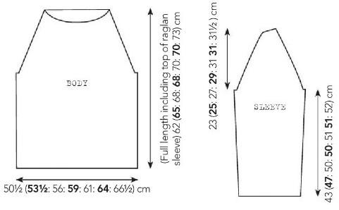 Вязание спицами. Выкройка мужского пуловера. Размер XS, S, M, L, XL, XXL