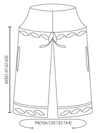 Накидка-кейп на завязке и с мотивами Листья. Размер: XS(L, XL, XXL, XXXL)- выкройка и схемы