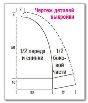 Вязание спицами. Накидка с воротником гольф и сумка-мешок. Размер: 38-44
