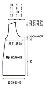 Выкройка свободного жакета-пальто