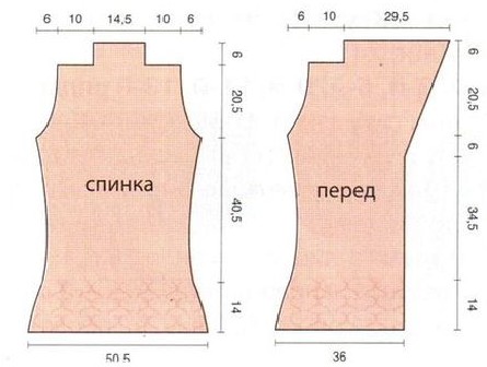 Вязание спицами. Выкройка женского вязанного пальто с большим отложным воротником размер 42