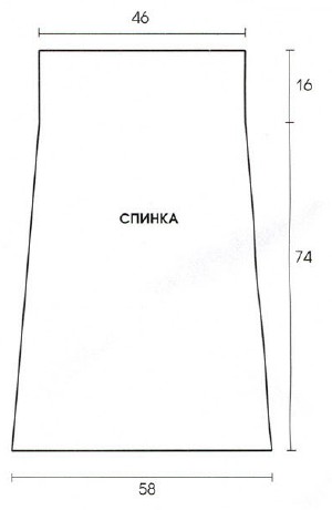 Вязание спицами. Выкройка пальто, вязание спицами. Размеры: 42