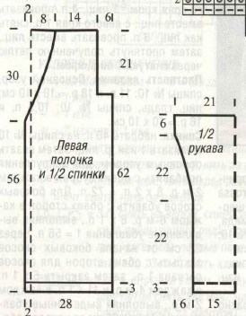 Вязание спицами. Выкройка прямого кардигана-пальто без застежки. Размеры: 38-42 Вязание спицами. Выкройка прямого кардигана-пальто без застежки. Размеры: 38-42