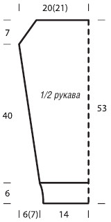 Вязание спицами. Выкройка женского приталенного короткого пальто. Размеры: 36/38 (40/42)