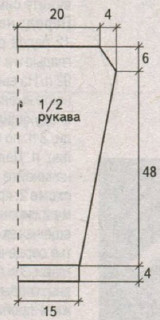 Вязание спицами. Выкройка прямого женского платья с капюшоном. Размеры: 40 Вязание спицами. Выкройка прямого женского платья с капюшоном. Размеры: 40