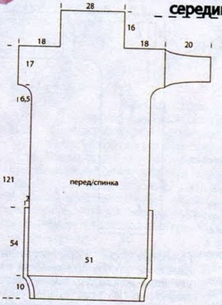 Вязание спицами. Выкройка прямого длинного платья в спортивном стиле. Размеры: 42-46