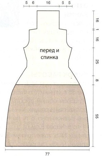 Вязание спицами. Выкройка вязанного платья с короткими рукавчиками, размер 42 Вязание спицами. Выкройки вязанного платья с короткими рукавчиками, размер 42