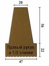 Вязание спицами. Выкройка шрага
