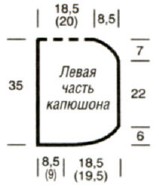 Вязание спицами. Выкройка женского приталенного жакета с капюшоном. Размеры: 36/38 (40/42) Вязание спицами. Выкройка женского приталенного жакета с капюшоном. Размеры: 36/38 (40/42)