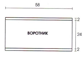 Вязание спицами. Выкройка воротника-хомут