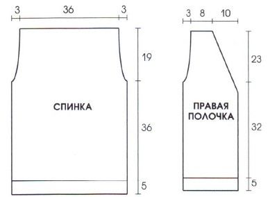 Вязание спицами. Выкройка женского жакета с V вырезом. Размеры: 42 Вязание спицами. Выкройка женского жакета с V вырезом. Размеры: 42