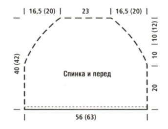 Вязание спицами. Выкройка пелерины с капюшоном. Размеры 42-46 (50-52) Вязание спицами. Выкройка пелерины с капюшоном. Размеры 42-46 (50-52)