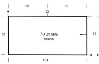 Вязание спицами. Выкройка пончо из квадратов в стиле пэчворк. Размеры до 52 Вязание спицами. Выкройка пончо из квадратов в стиле пэчворк. Размеры до 52