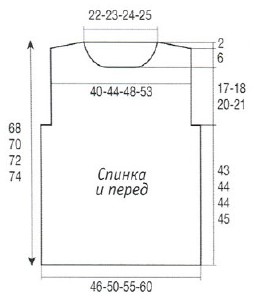 Вязание спицами, выкройка объемного женского пуловера, размеры S/M/L/XL Вязание спицами, выкройка объемного женского пуловера, размеры S/M/L/XL