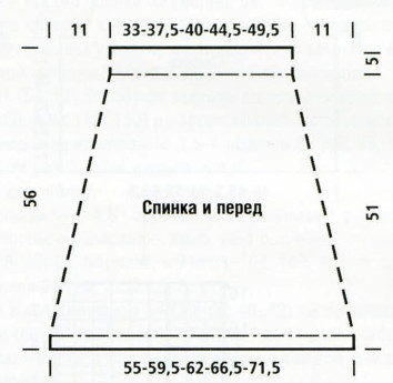 Вязание спицами. Выкройка юбки-колокол. Размеры: 38 (40; 44; 46; 50) Вязание спицами. Выкройка юбки-колокол. Размеры: 38 (40; 44; 46; 50)