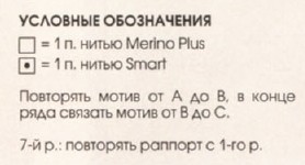 Вязание спицами. Схема жаккардового узора из разных видов пряжи