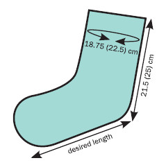 Вязание спицами. Схема носков