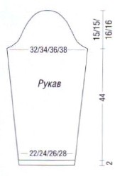 Вязание спицами. Выкройка длинного летнего кардигана поперечной вязки. Размеры: 36, 38/40, 42/44, 46/48 Вязание спицами. Выкройка длинного летнего кардигана поперечной вязки. Размеры: 36, 38/40, 42/44, 46/48