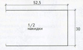 Вязание спицами. Выкройка прямой безрукавки и накидки. Размеры: 36-38