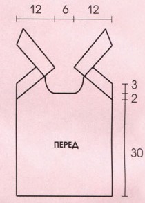 Вязание спицами. Выкройка летнего женского топа на лямках с завязкой. Размеры: 38 Вязание спицами. Выкройка летнего женского топа на лямках с завязкой. Размеры: 38