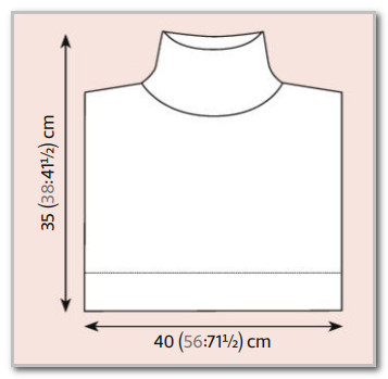 Вязание спицами. Короткая безрукавка-манишка. Размеры: S (M/L, XL)