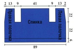 Вязание спицами. Выкройка цельновязанного жилета. Размер: 48