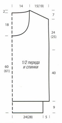 Вязание спицами. Выкройка удлиненной ажурная безрукавки с круглым вырезом. Размер: 36/38 (44/46) Вязание спицами. Выкройка удлиненной ажурная безрукавки с круглым вырезом. Размер: 36/38 (44/46)