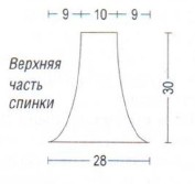 Вязание спицами. Выкройка женского круглого жилета. Размер: единый